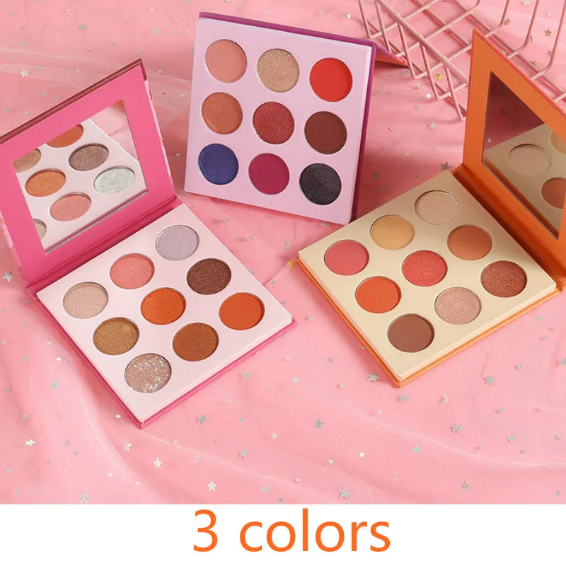 9 цветов художественные матовые тени для век с естественным светом блестящие