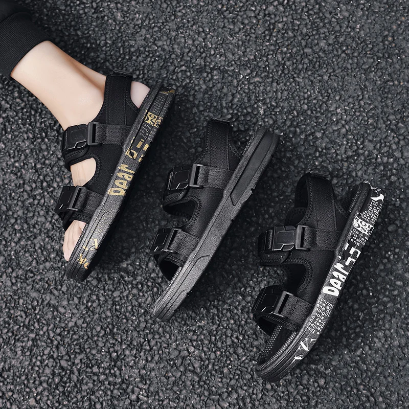 

CYYTL Men Summer Sandals Male Summer Cool Shoes Fashion Outdoor Sports Sandals Men's Tide Beach Shoes Youth Boy Trend Slippers