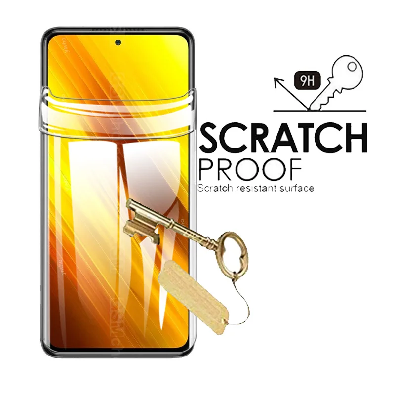 For Xiaomi Poco X3 Hydrogel Film Poco X3 NFC Screen Protector on Xaomi Little Pock Poco X3 Camera Glass Protective x3nfc Film