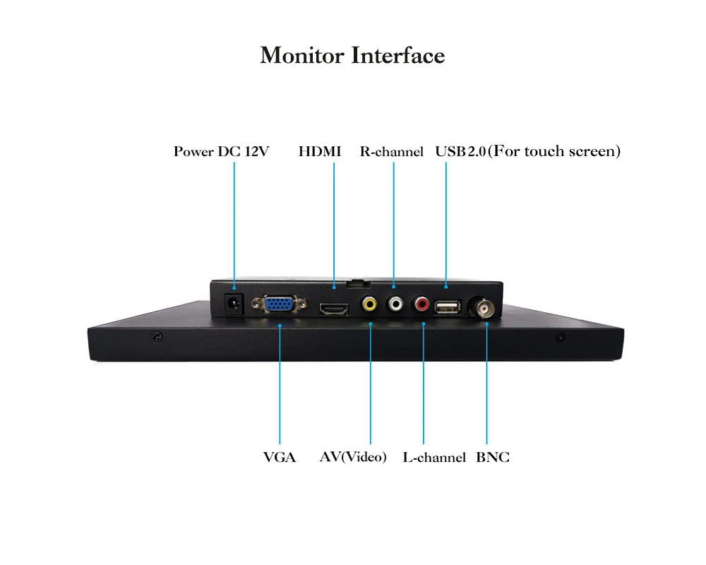 ZB101TC-V59D/10,1 дюйма 1280x800 Full View 1080p HDMI VGA HD металлический чехол с бесплатным приводом десять точек емкостный сенсорный монитор ЖК-экран