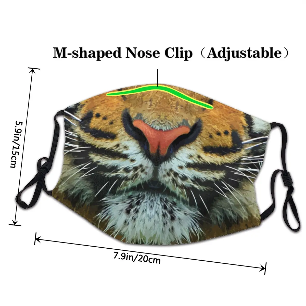 Тигровая экзотическая маска для животных Пылезащитная кошек влюбленных