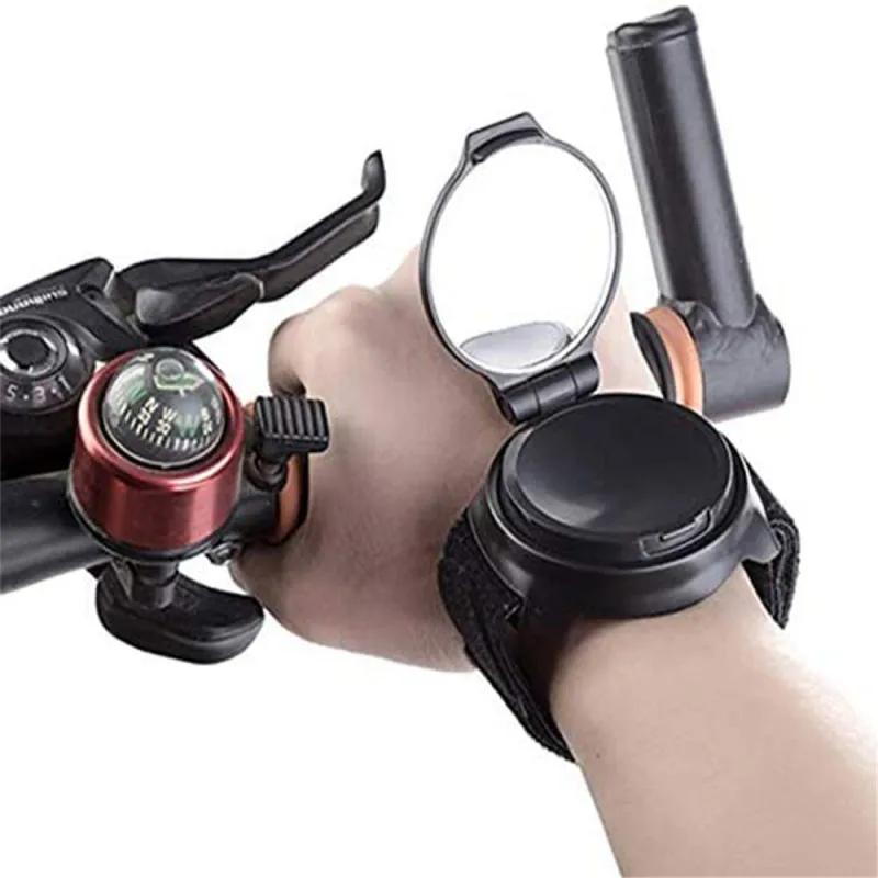 

Bicycle 360 Rotating Mirror Bike Rearview Mirror Bicycle Rearview Mirror Bicycle Arm Wrist Strap Rearview Mirror Accessories