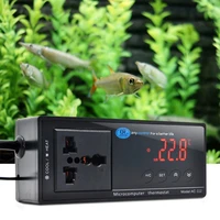 digital lcd thermostat reptiles amphibians pet nest temperature control ntc sensor high precision probe thermostat for aquarium