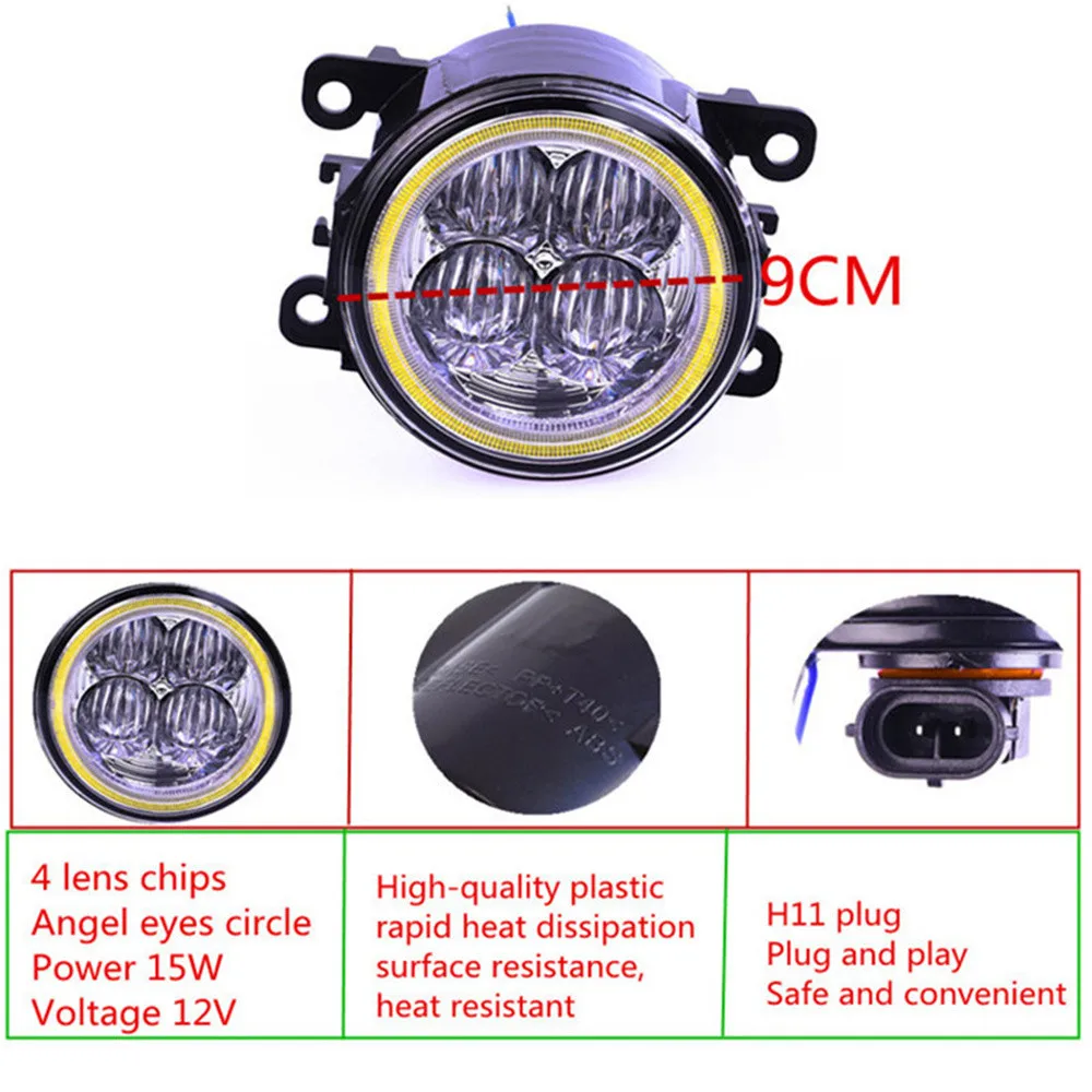 Противотуманная фара в сборе супер яркий фонарь светильник 30W 6000K 900LM 12V глаза