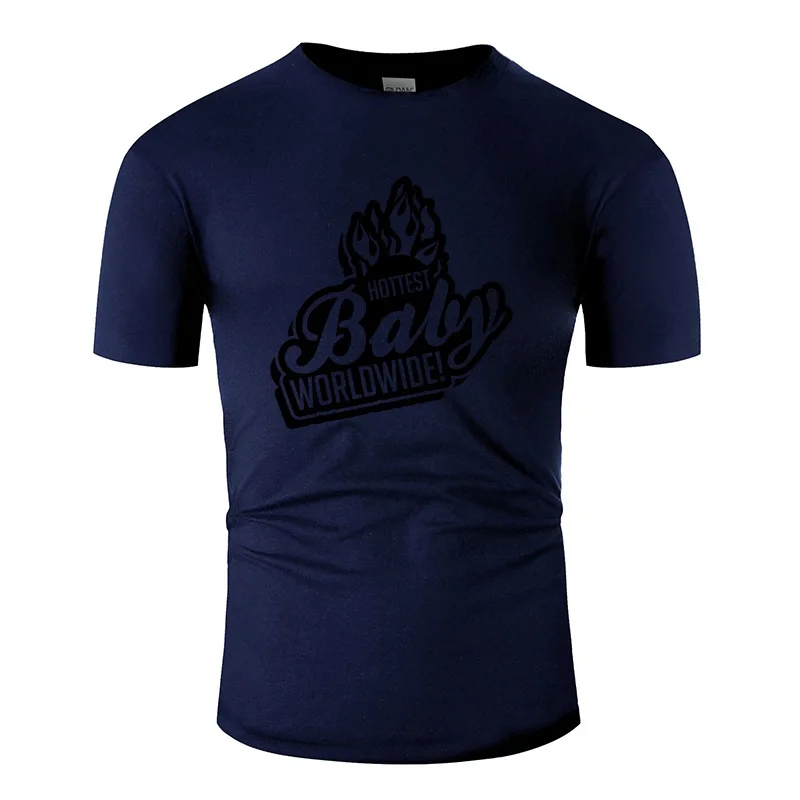 

The New Hottest Baby Worldwide Men's T-Shirt O Neck Tee Shirt For Mens Short Sleeve 100% Cotton Hiphop