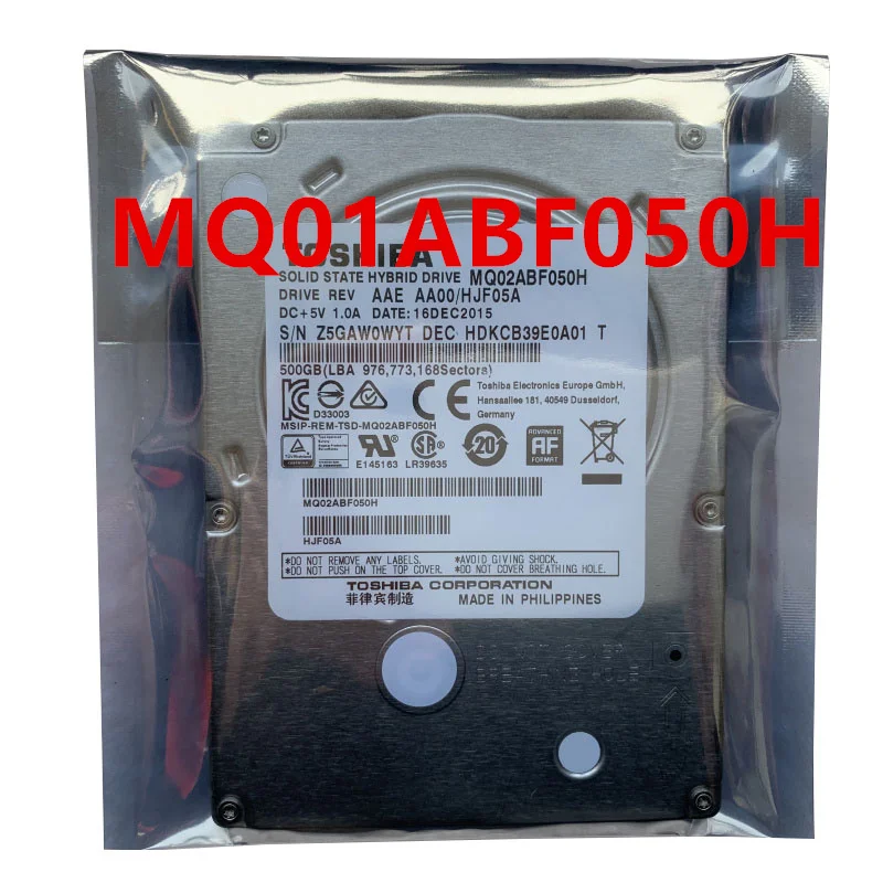 Новый оригинальный SSHD для Toshiba 500GB 2 5 &quot32MB SATA 5400RPM ноутбука HDD MQ01ABF050H |