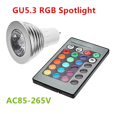 Новая светодиодная лампа 30 * DHL MR16 DC/AC12V RGB Светодиодная 5 Вт Светодиодный точечный