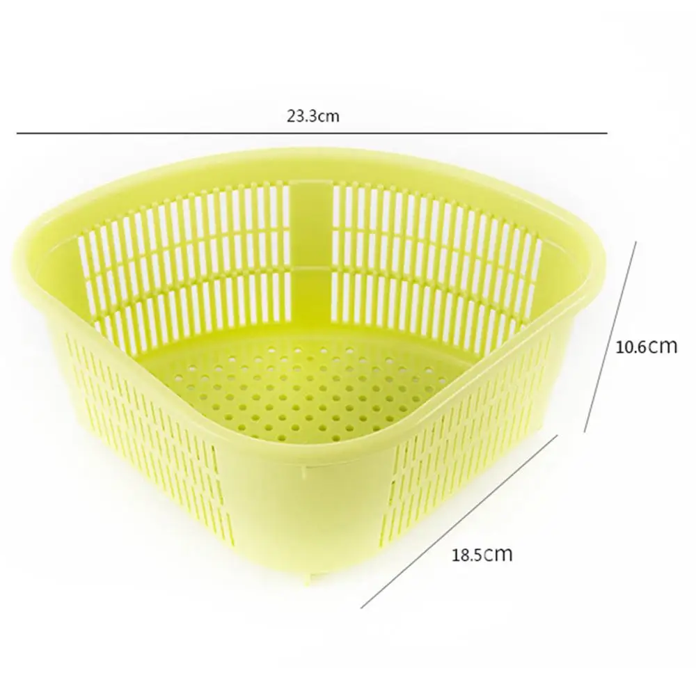 Сливная полка кухонная угловая сливная корзина треугольная для фруктов овощной