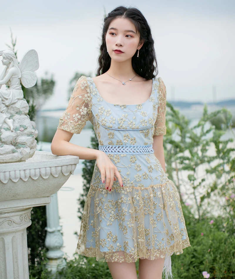 

ways ancient New restoring round neckline of tall waist socialite port of cultivate morality dress taste temperament