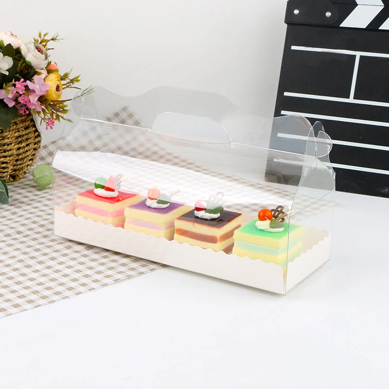 1 шт. бумажная карточка складные коробки для торта с ручкой коричневая коробка