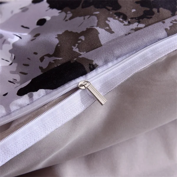 Постельные комплекты в скандинавском стиле большие размеры черный белый цвет