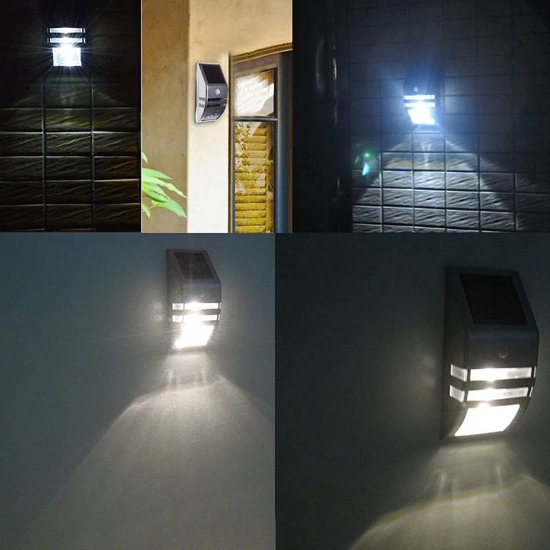 

Solar Motion Light Wireless Solar Light Garden Outdoor Wall Lights with PIR Motion Sensor - Light Fence Lights