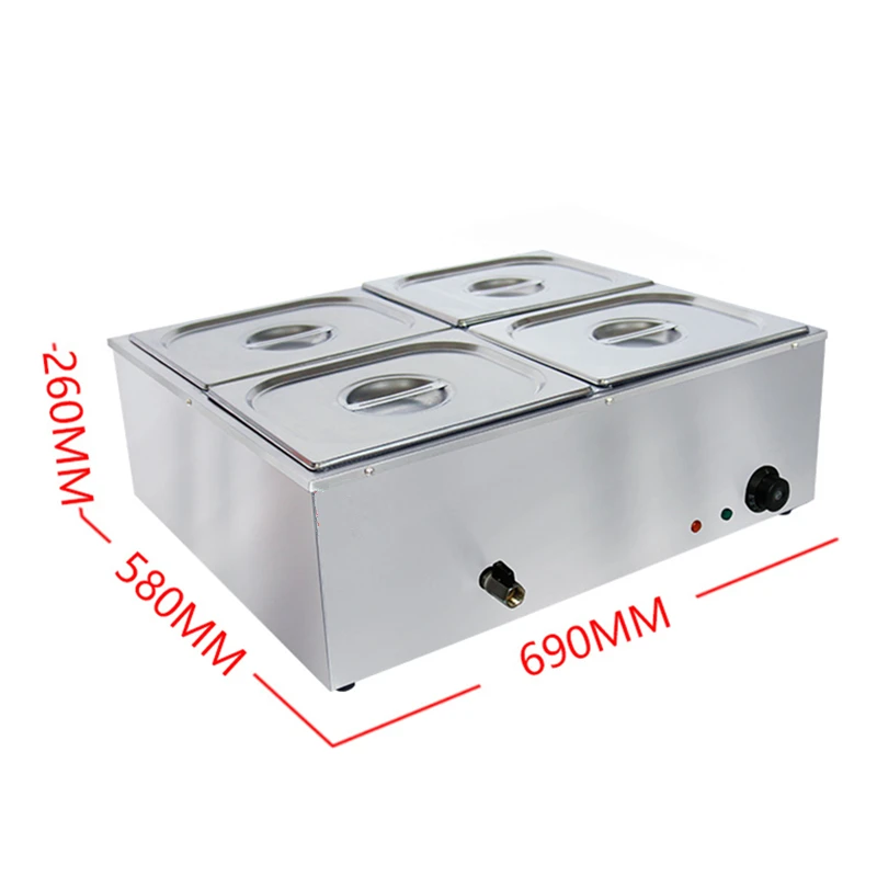 220 В Коммерческая подогреватель пищи электрическая столешница для горячего супа