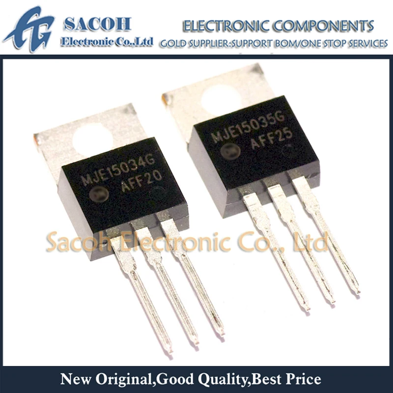 10 пар (20 шт.)/лот MJE15034G MJE15034 + MJE15035G MJE15035 TO-220 4A 350V дополнительный кремниевый силовой