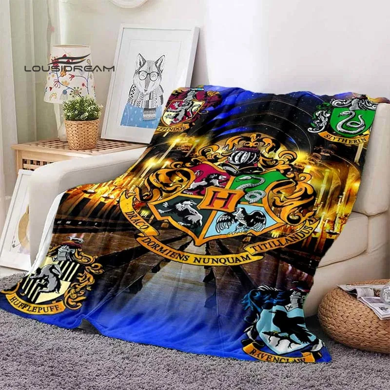 Одеяло Магическая Академия Модное кино Фланельный кроватный плед Мягкий 3D-напечатанный покрывало для дивана, путешествий, кемпинга Теплое одеяло.