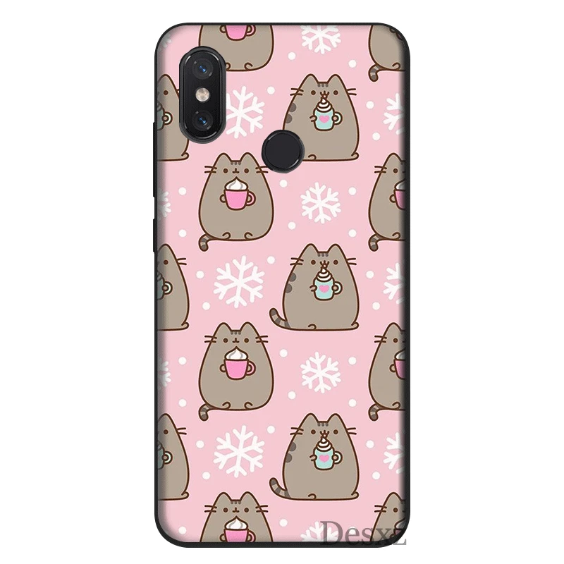 Desxz Pusheen Cat cool Mobile Phone Case Silicone For Redmi Note 4 4X 5 6 7 8 Pro 5A Prime k20 pro Cover |
