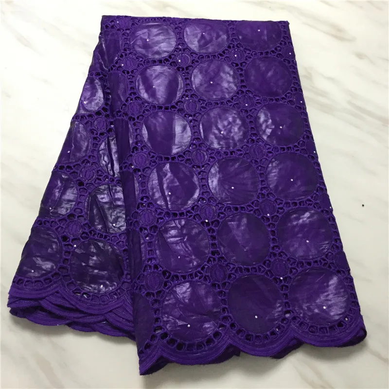 WD71281 New Arrival High quality African Embroiderey guipure Bazin Riche Multicolor Cutout Cotton Lace Fabric for dress 5y/lot | Дом и сад