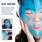 Холодная гелевая маска для лица с гелевыми бусинами, ледяная маска для лица, для горячей и холодной терапии, успокаивает опухшие уставшие глаза, темные круги, охлаждающая маска для всего лица