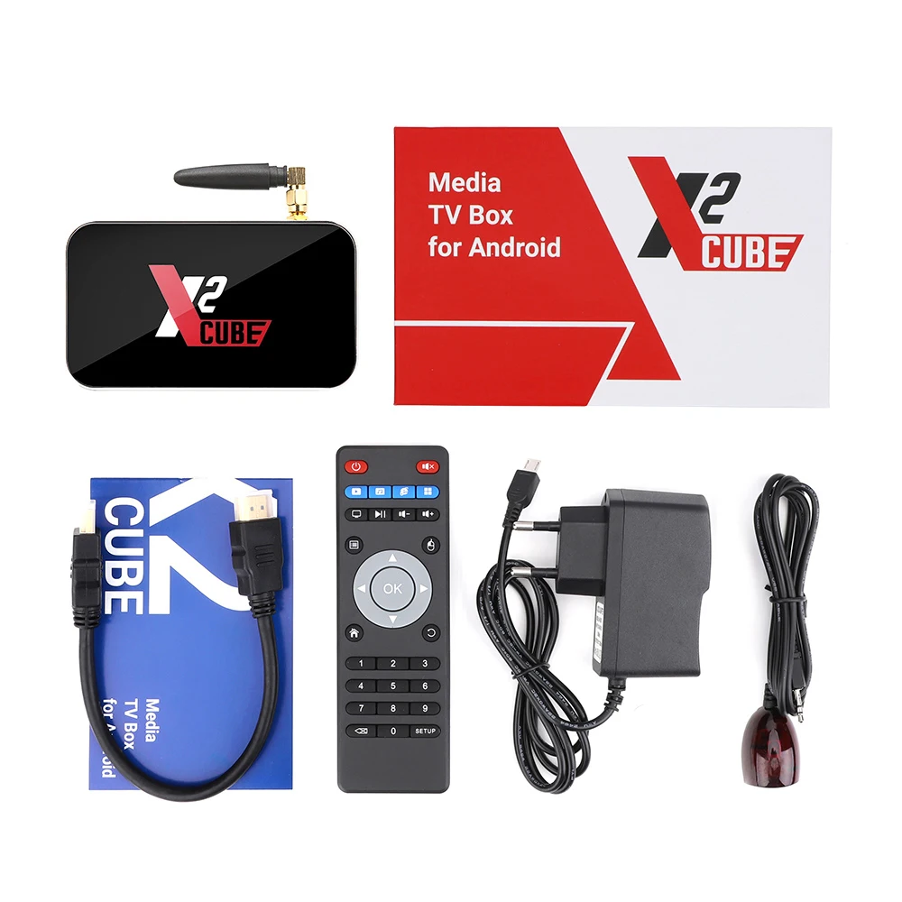 X2 PRO cube Android9.0 Смарт ТВ приставка Amlogic S905X2 2G 16G 4G DDR4 3 2 4G/5G WiFi 1000M 4K HD медиаплеер |