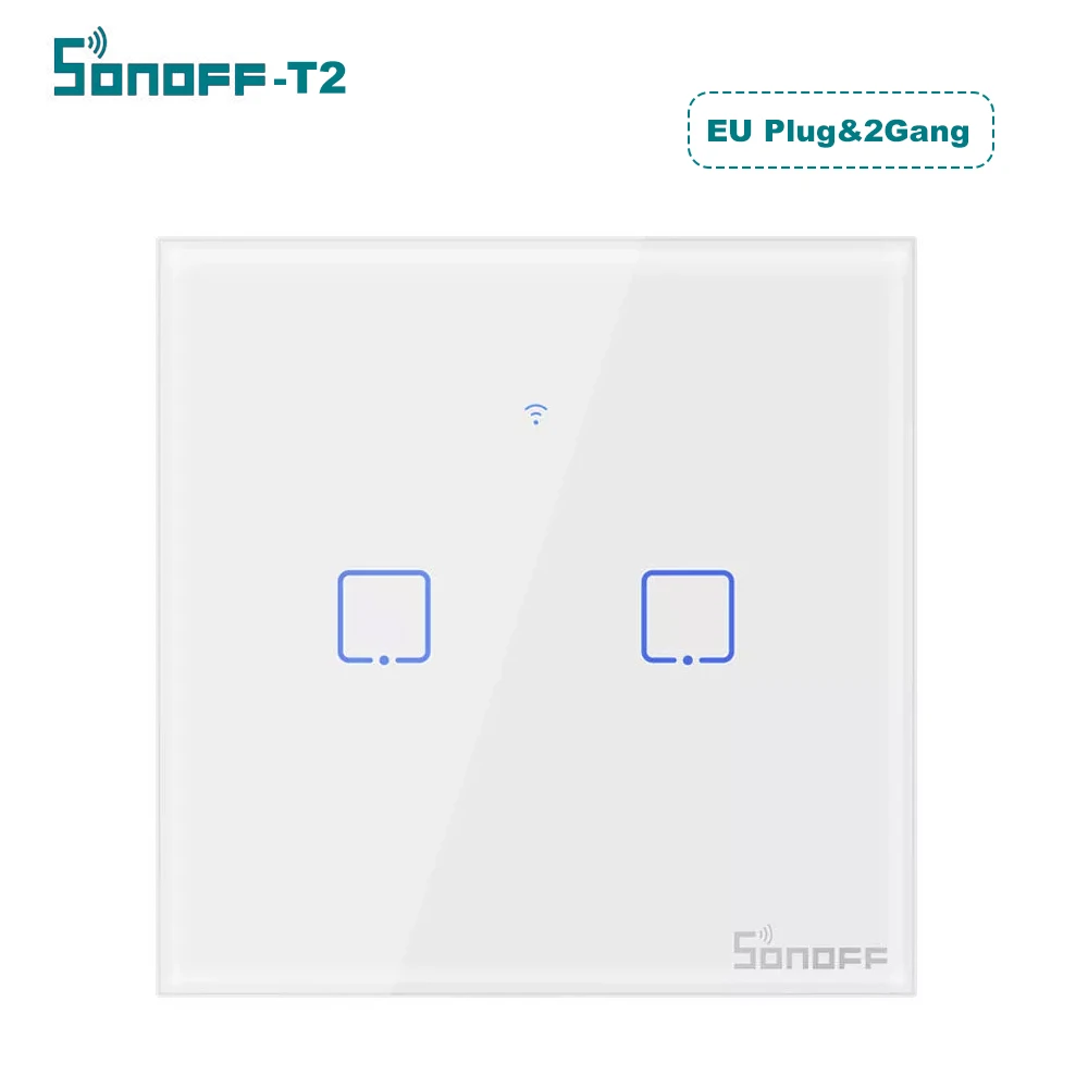 SONOFF WI-FI настенный выключатель 1/2/3 интеллигентая(ый) переключатель TX серия РЧ пульт дистанционного управления, настольная лампа, светодиодная лампа светильник переключатель умный дом Настенные переключатели