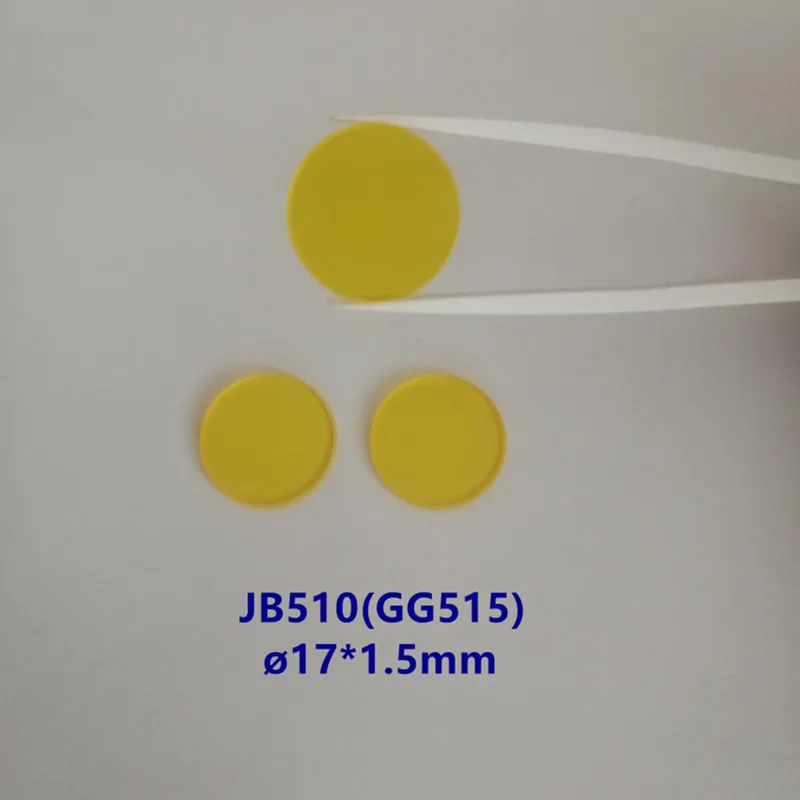 3 шт. 17*1 5 мм нм ИК фильтр Longpass Золотое желтое Оптическое стекло JB510 GG515 |