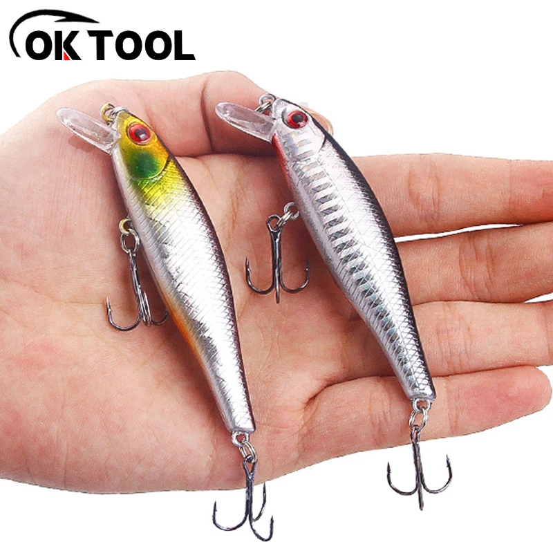 

1PCS 8.6cm 9.3g Fishing Lure Quality Minnow Lure 3D Eyes Plastic Hard Bait Pesca Artificial Jig Wobblers Crankbait Fishing Bait