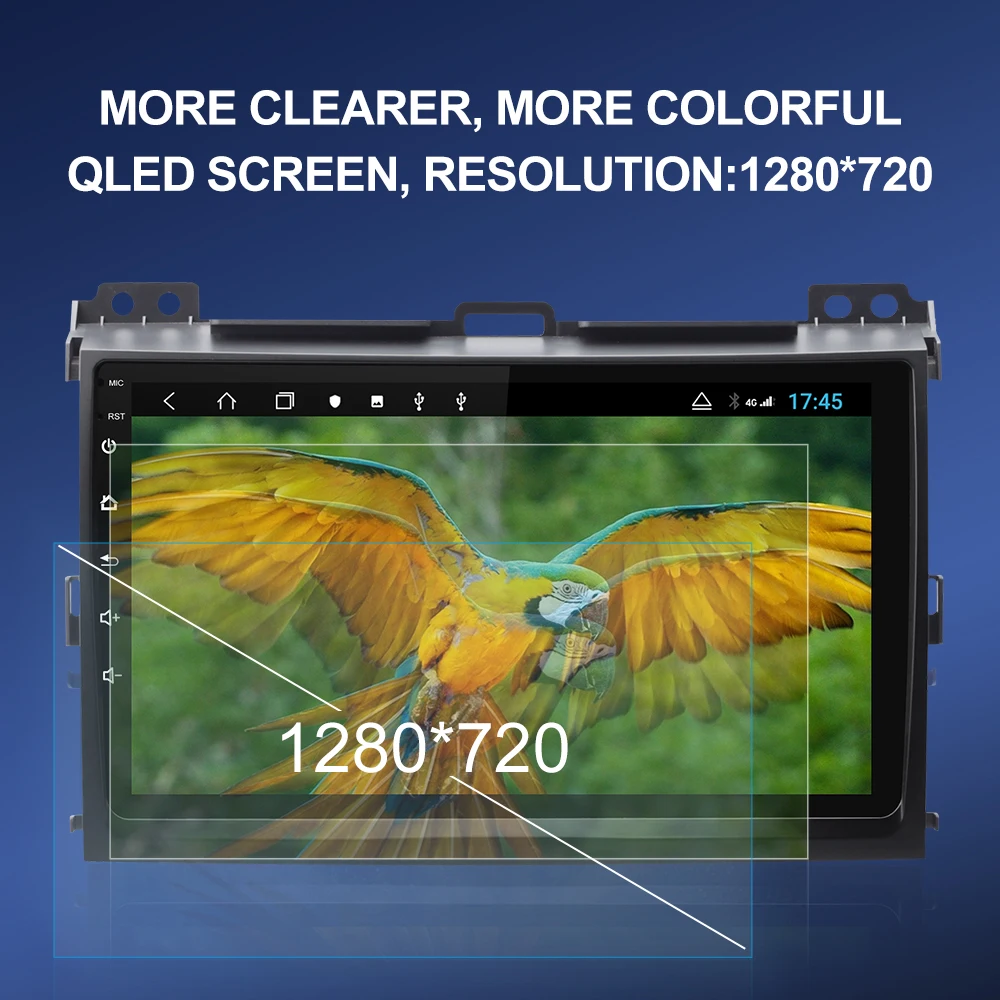 Автомагнитола Isudar H53 мультимедийный видеорегистратор с 4G Android 1 Din для Toyota/Prado 120 2004