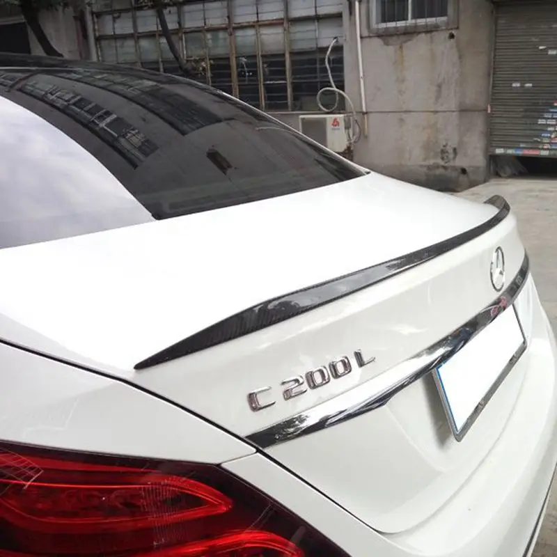 

C Class 2DOORS 4DOORS C63 Style Carbon Fiber Rear Spoiler For Mercedes Benz W205 Coupe 2015-2017 C63 AMG C200 C250 C350