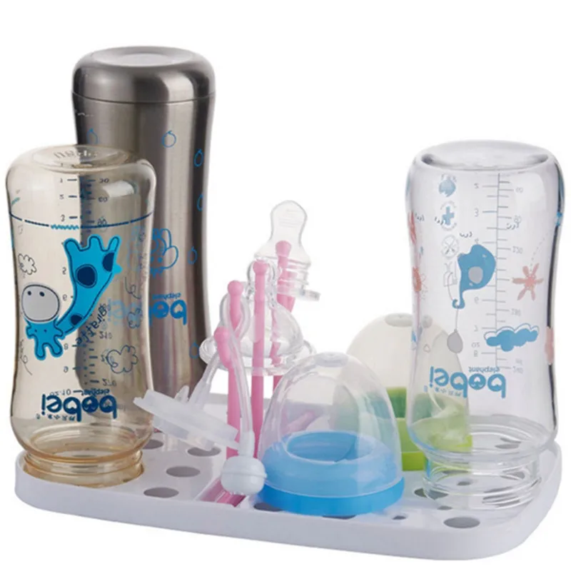 

Bottle Dry Rack Baby Bottle Drain Drying Racks Baby Bottle Cleaning Dryer Drainer Storage Drying Rack Infant Nipple Cup Holder