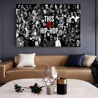 eminem 2pac many rappers together poster and print eminem many rappers toget canvas painting living room bedroom decor