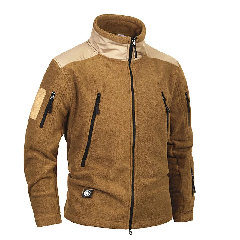 

Outdoors Hiking Jackets Riding Climbing Hunting Coat Camping Thermal Military Tactical Windproof Jacket Men Thicken Warm Fleece