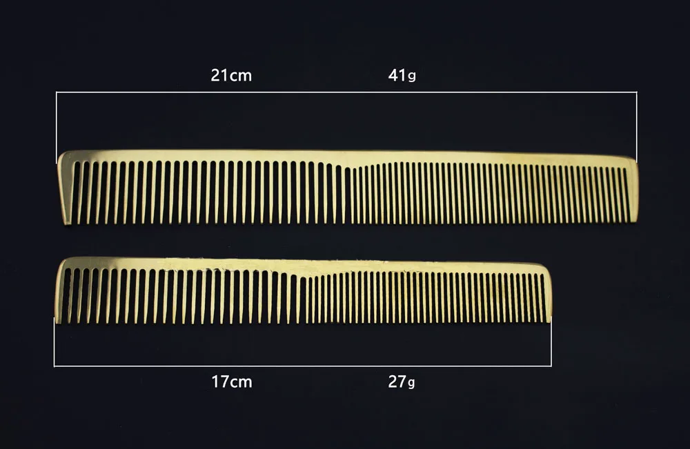 Расческа для волос из нержавеющей стали Золотая Парикмахерская Щетка
