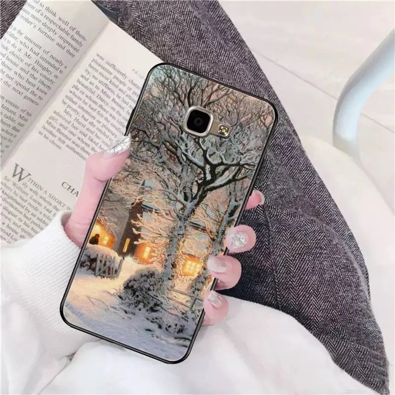 Yinuoda Landscape Winter Light Snow Phone Case for Samsung A51 01 50 71 21S 70 31 40 30 10 20 S E 11 91 A7 A8 2018