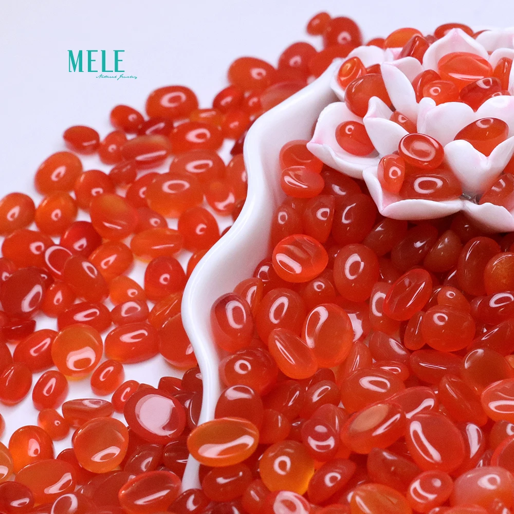 Натуральный красный агат обнаженное каменное кольцо лицо сделай сам