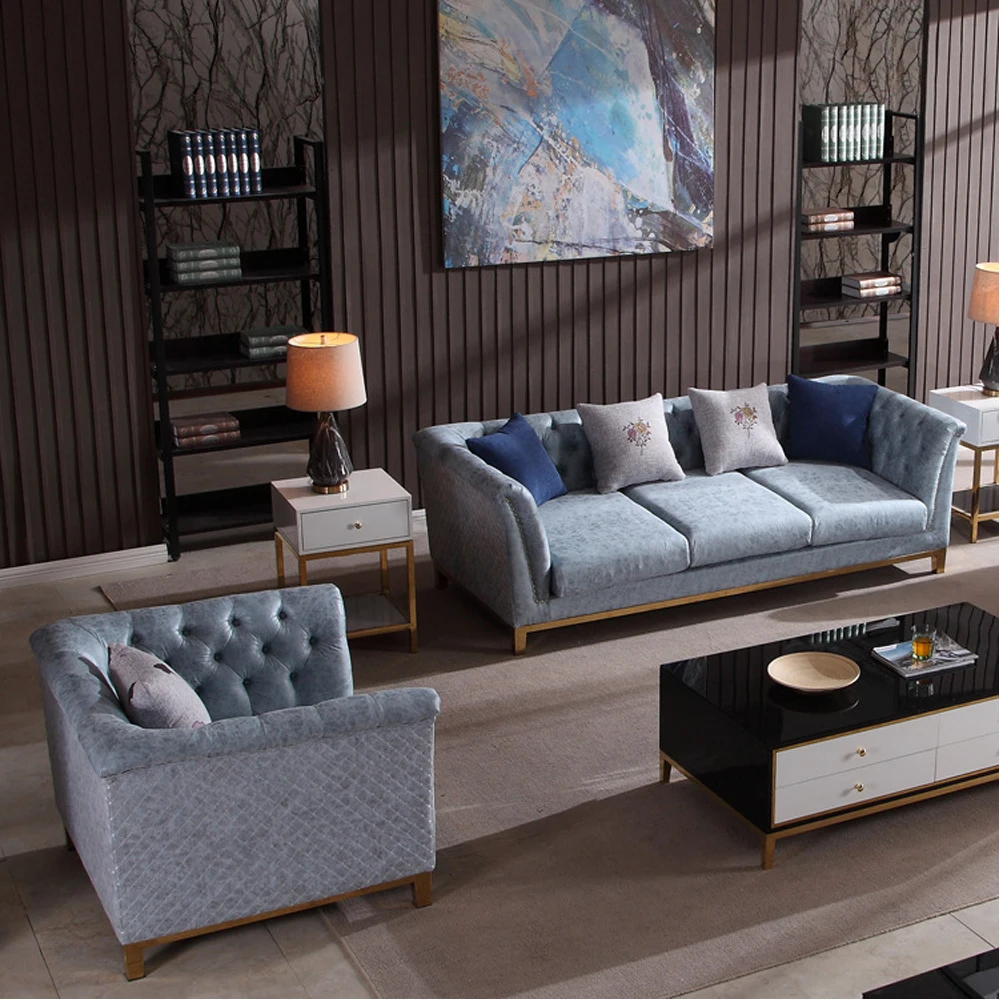 CBM 0403 SF902A современный дизайн металлические ножки элегантный диван Chesterfield 1 + 2 3 deluxe