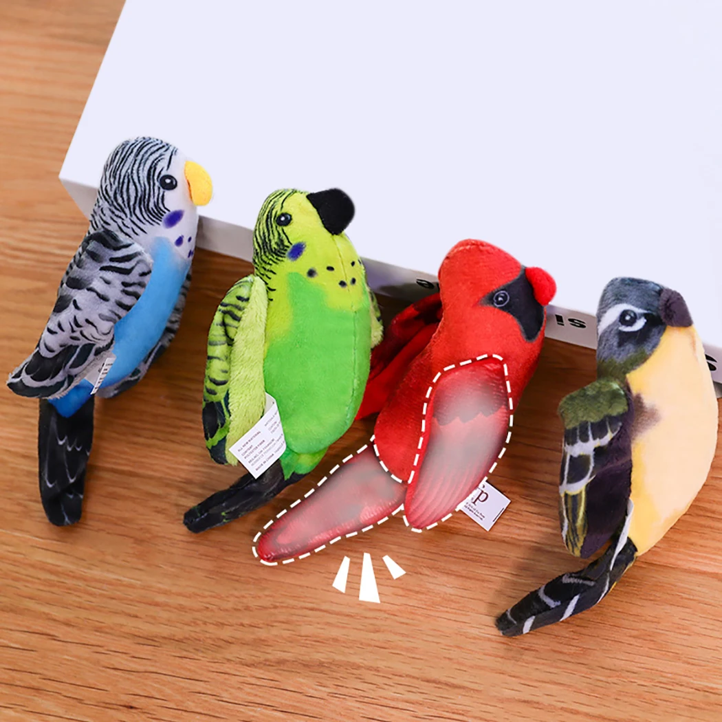 

1pc Creative Practical Pet Soft Plush Animal Shape Cat Biting Toy Interactive Cartoon Bird Cat Chew Toy Catnip Toy For Kittens