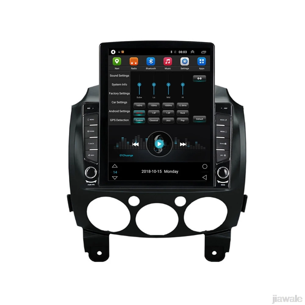 

9.7" octa core tesla style vertical screen Android 10 Car GPS video Multimedia for Mazda2 mazda Demio 2007-2014