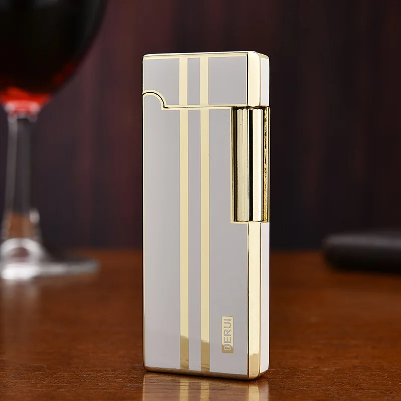

Thin inflatable metal open flame loud lighter