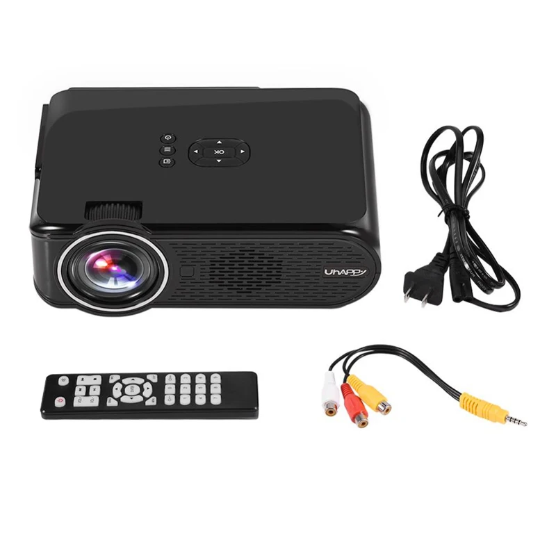 Светодиодный мини проектор 800x480P Android 6 0 Wi Fi Умный домашний кинотеатр HDMI USB аудио