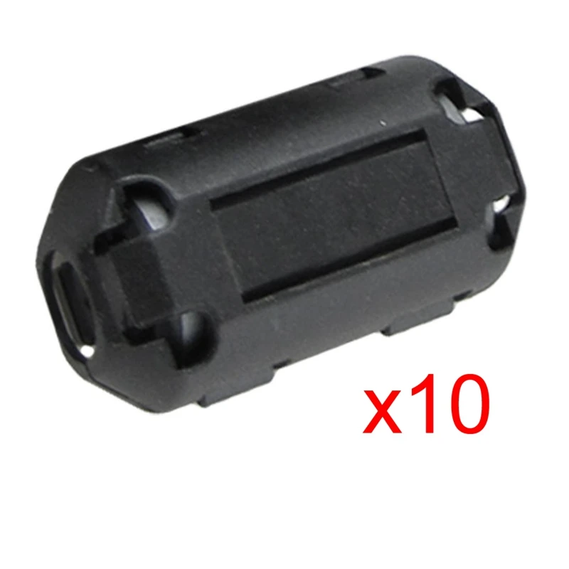 

10 Pcs Movable 7Mm Inner Diameter Black Ferrite Core Ring Cable Clip