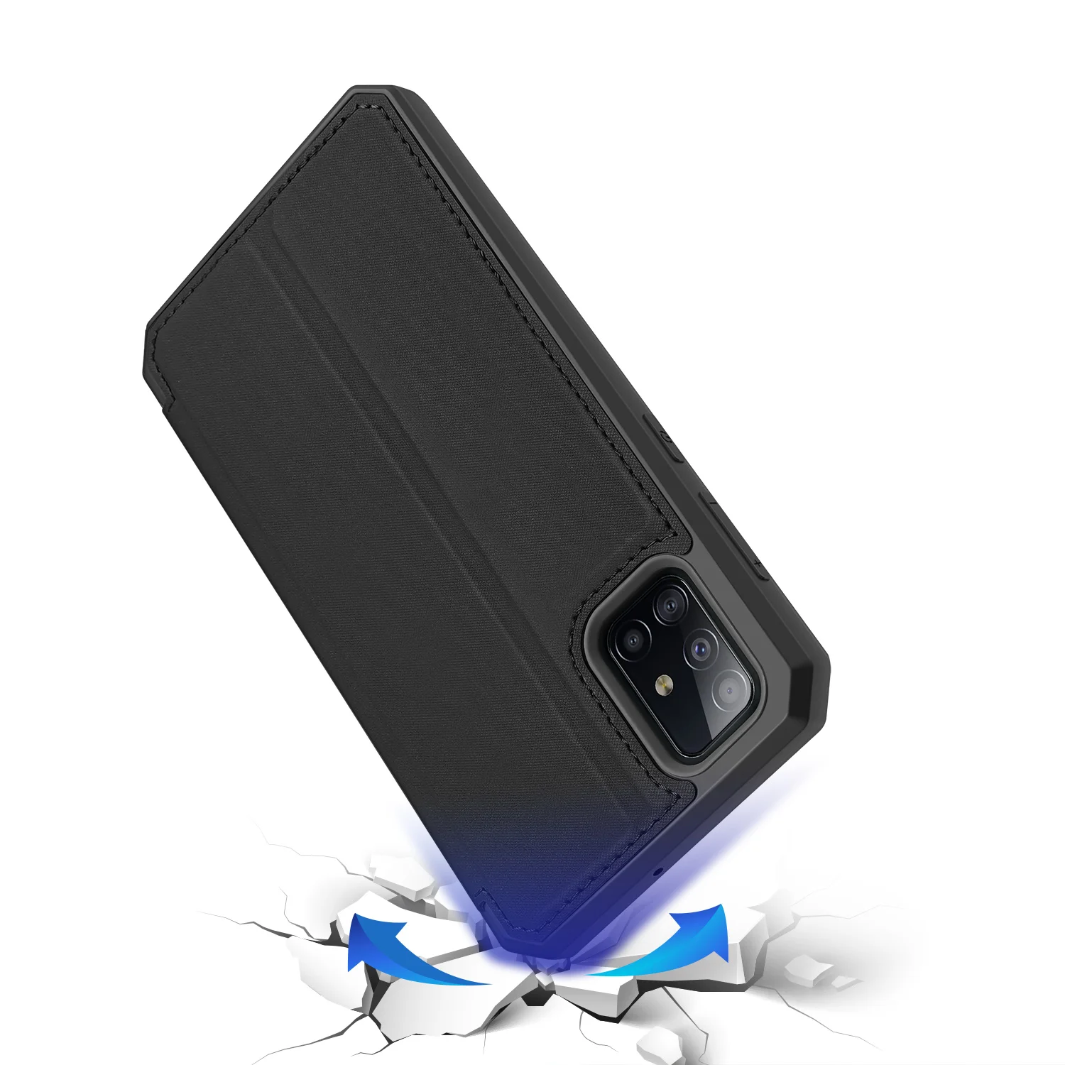 Кожаный флип-чехол для samsung Galaxy Note 10 Plus защитный чехол-кошелек с отделением карт +