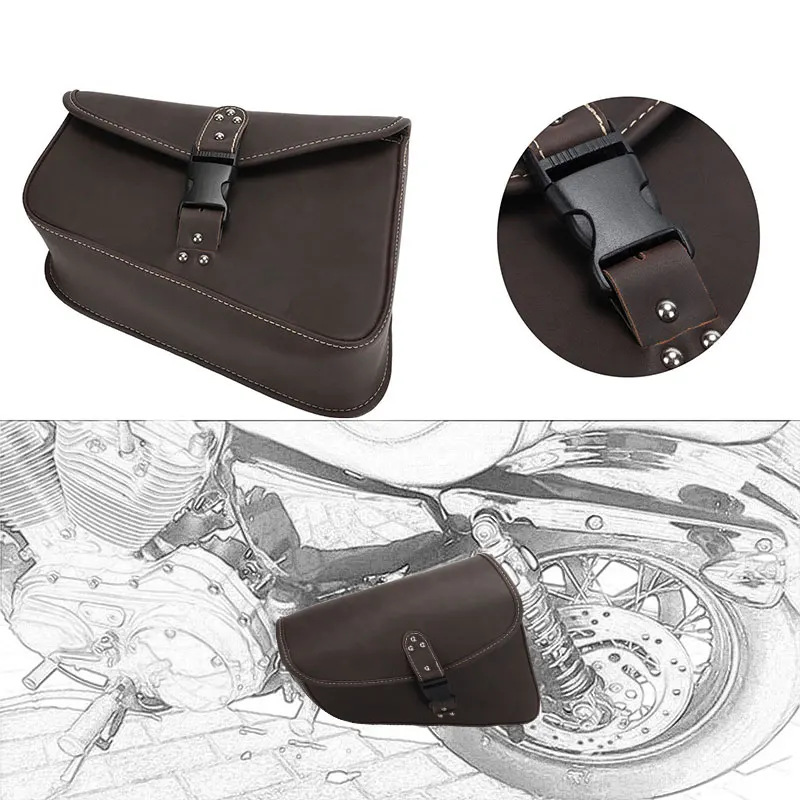 DERI 1 шт. седельная сумка для мотоцикла с левой стороны мотоцикл сумки багажа Harley