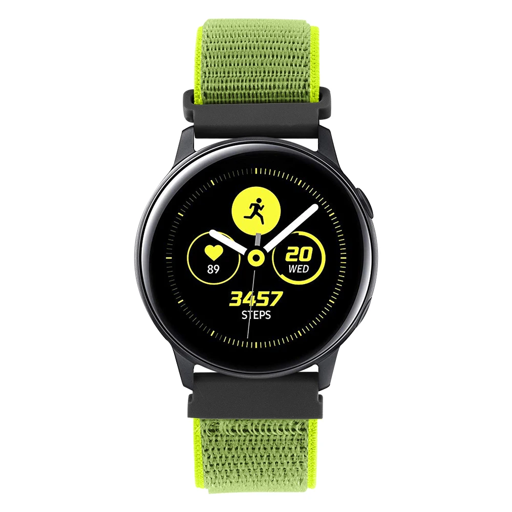 20 мм ремешок для часов Quick Release для samsung Galaxy Watch Active 2 Band Galaxy 42 мм ремешок Classic gear S2 спортивные часы с нейлоновым ремешком