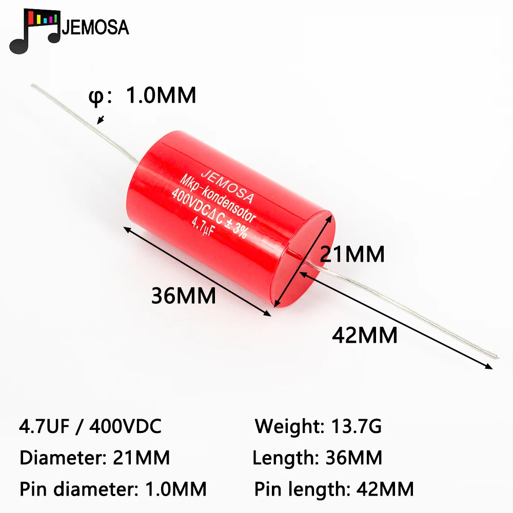 Audiophiler Axial MKP конденсатор 4 7 мкФ 400V DC муфта делитель HIFI класса аудио для трубки