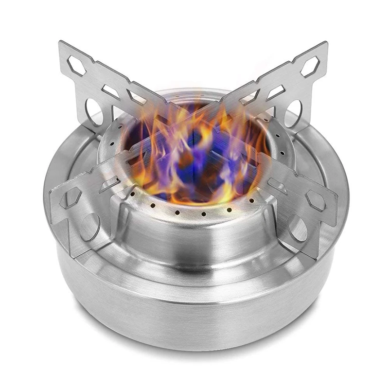 Outdoor Alcohol Stove and Rack Combo Set Mini Portable with Cross Stand Support | Спорт и развлечения