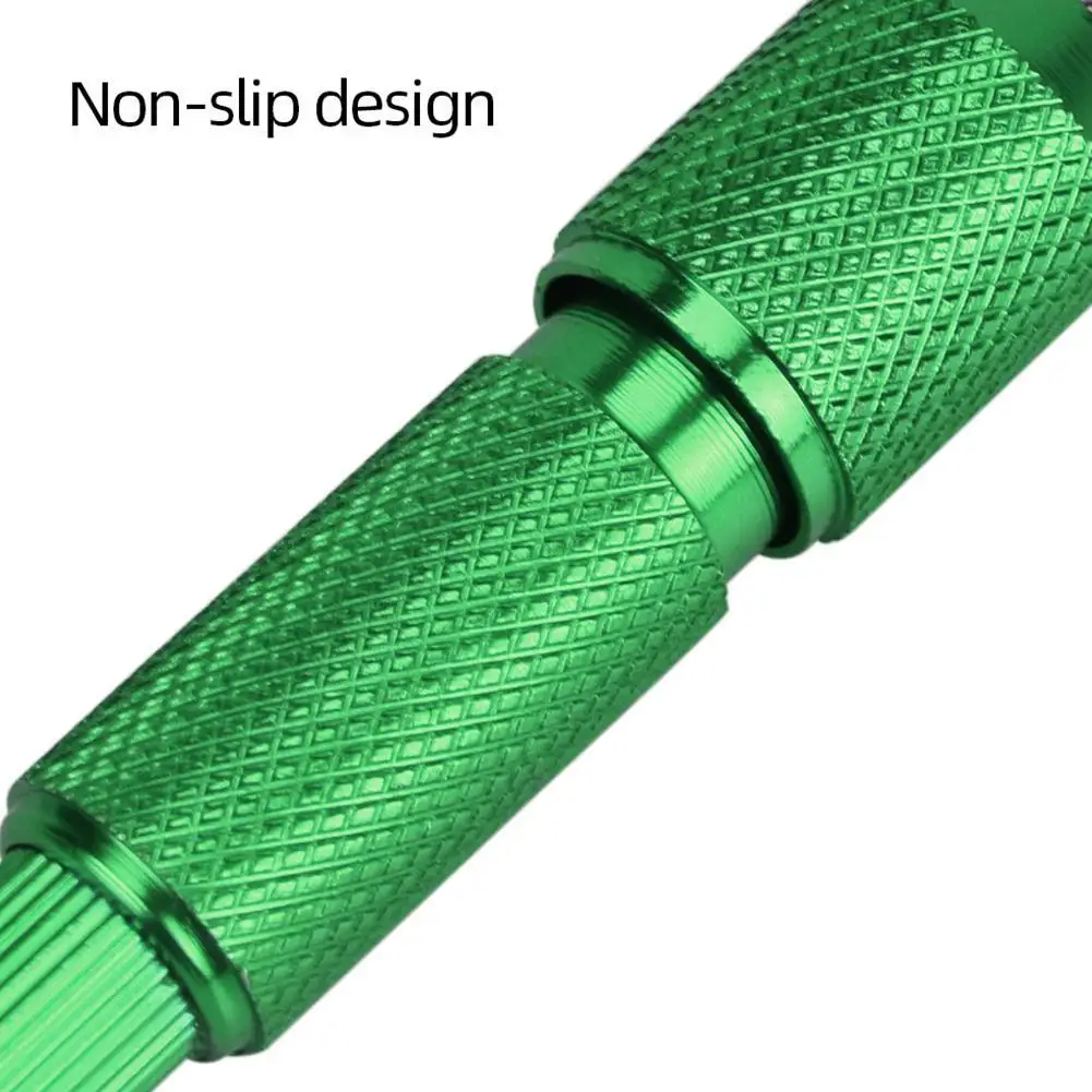 Зеленый нескользящий держатель для татуировки из алюминиевого сплава (без