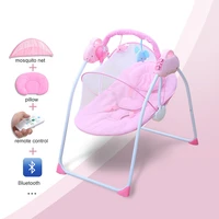 smart reclining chair foldable baby electric rocking chair newborns sleeping cradle bed with remote control for 0 18 month
