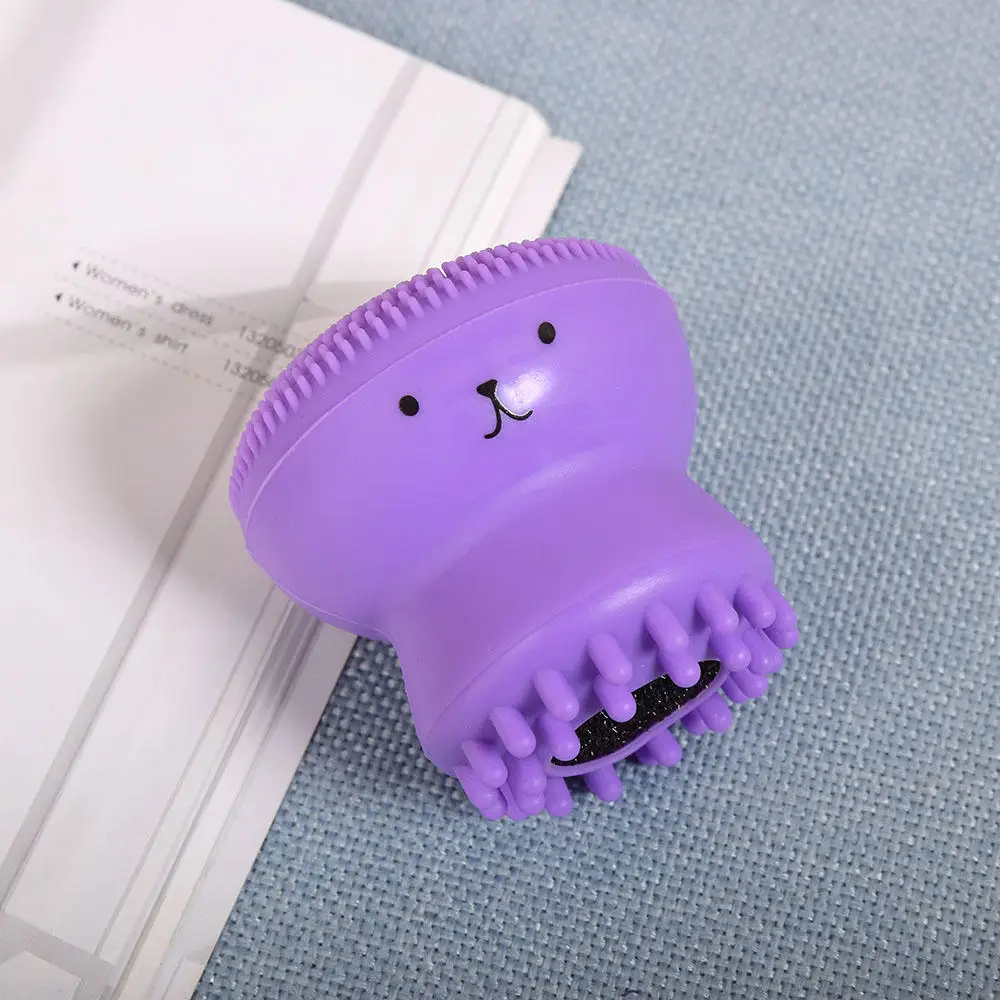 1 шт. симпатичный очиститель для лица ручная стирка осьминог отшелушивающая