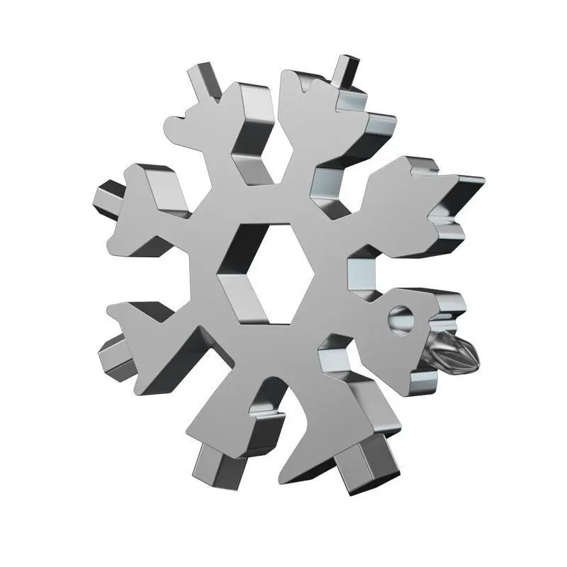 

Llave de copo de nieve multifuncional 18 en uno, herramienta portátil hexagonal y octogonal, llave pequeña, tablero multiusos