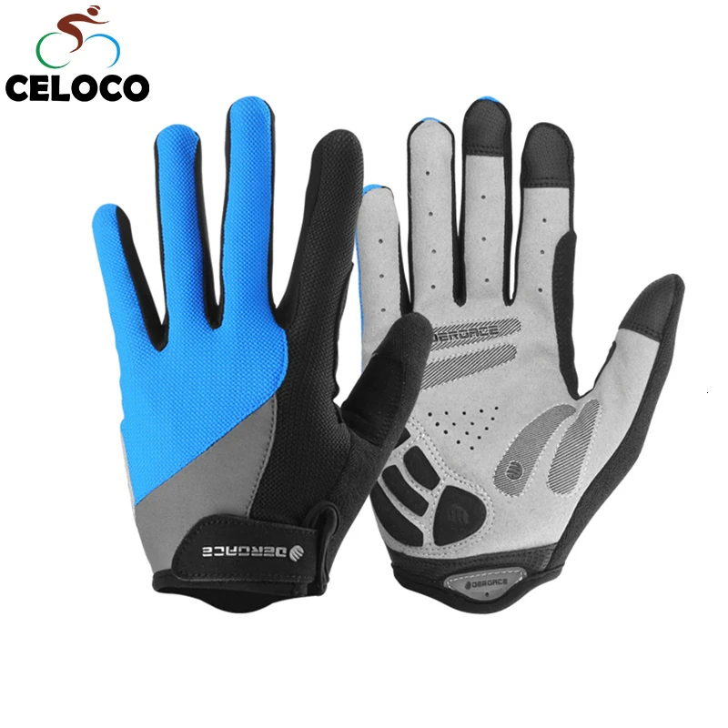 Демисезонные мужские и женские велосипедные перчатки с сенсорным экраном